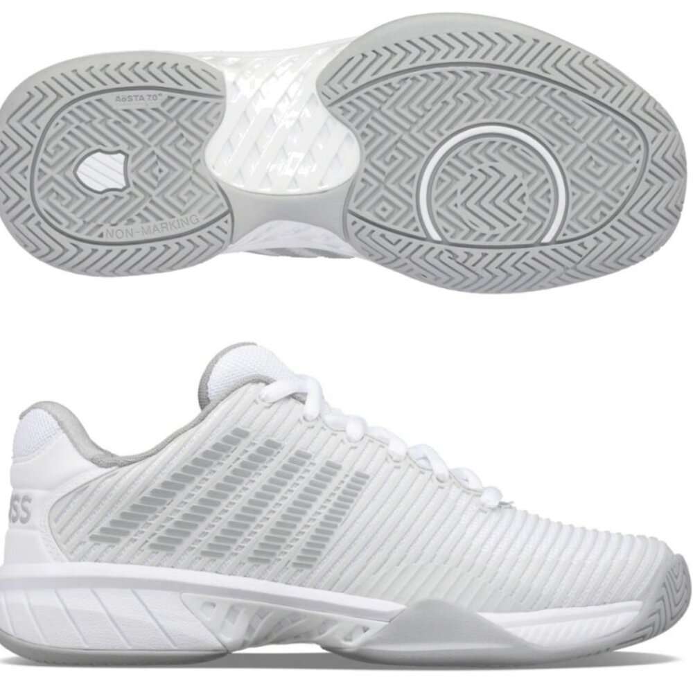 New K-Swiss Hypercourt Express 2 Tennis Shoes Women's US 8.5 White/ Gray